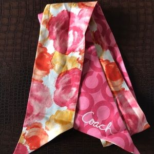 Coach ponytail scarf